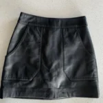 Featured thumbnail for Genuine leather mini skirt