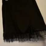 Thumbnail for Short black skirt with lace - Champagne by Le Grenier