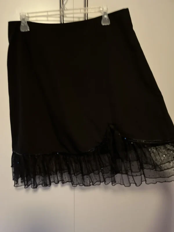 Image for Short black skirt with lace - Champagne by Le Grenier