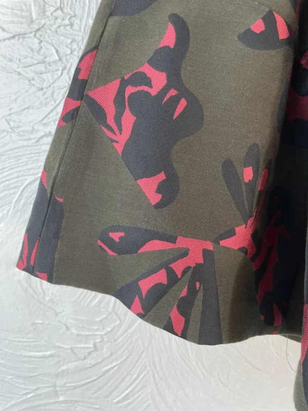 Image for Banana Republic animal print flared skirt with pleats