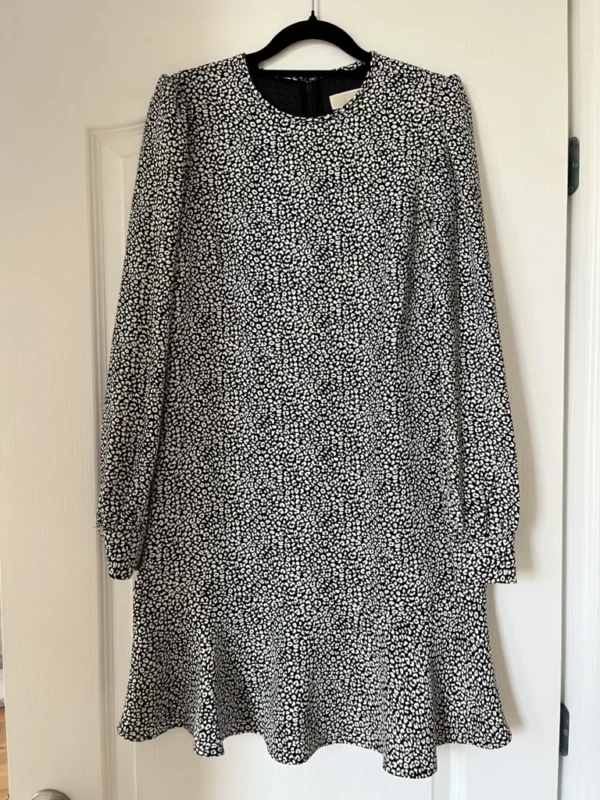Featured image for Black and white leopard dress Michael Kors