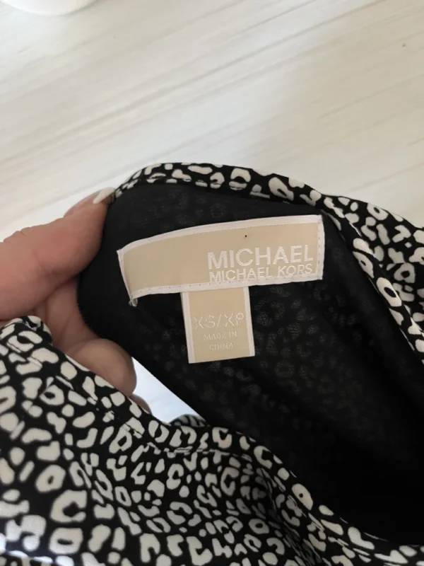 Image for Black and white leopard dress Michael Kors