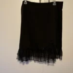 Featured thumbnail for Short black skirt with lace - Champagne by Le Grenier