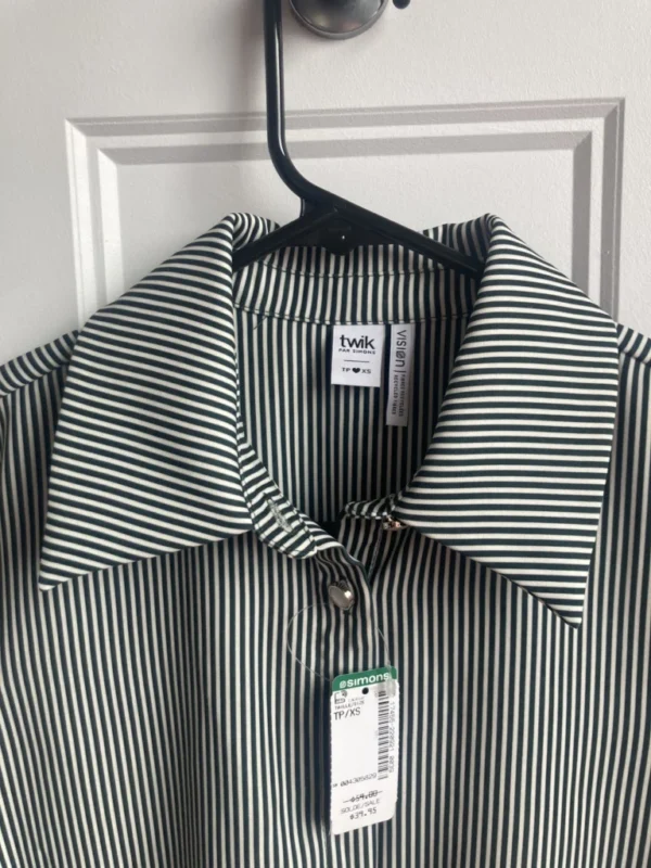 Image for New short-sleeved striped dress