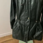 Thumbnail for Manteau en cuir vintage