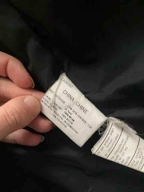 Image for Manteau en cuir vintage