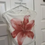 Featured thumbnail for Flower T-shirt with transparent back