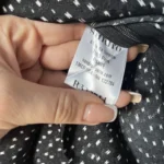 Thumbnail for Sandro black satin dress with polka dots
