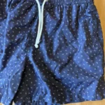 Thumbnail for Maillot de bain bleu marin et blanc
