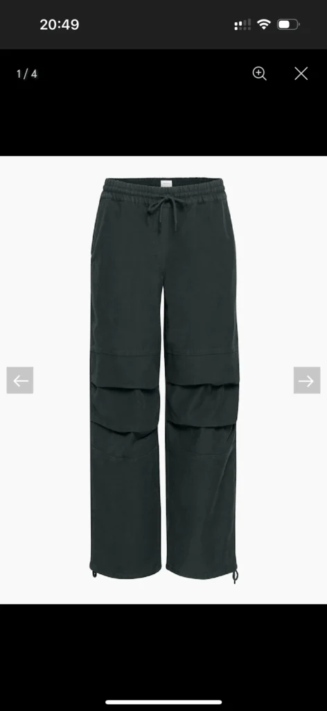 Image for Pantalon ample noir Wilfred