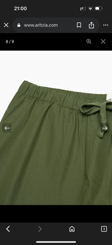 Image for Pantalon ample vert Wilfred