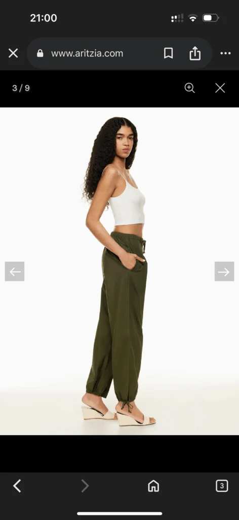 Image for Pantalon ample vert Wilfred