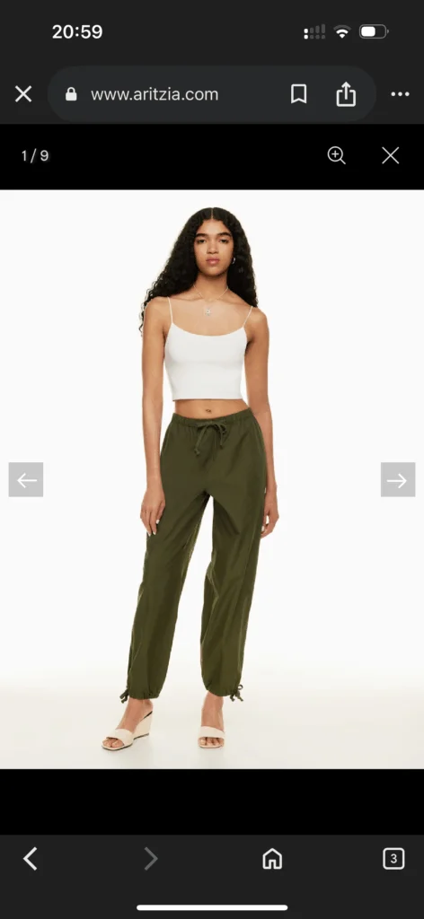 Image for Pantalon ample vert Wilfred