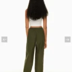 Thumbnail for Pantalon ample vert Wilfred