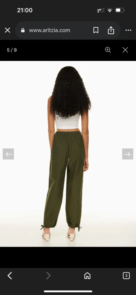 Image for Pantalon ample vert Wilfred