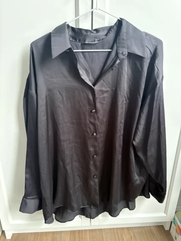 Featured image for Black silk shirt