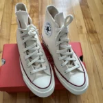 Featured thumbnail for CONVERSE Off-White Chuck 70 High Top Sneakers
