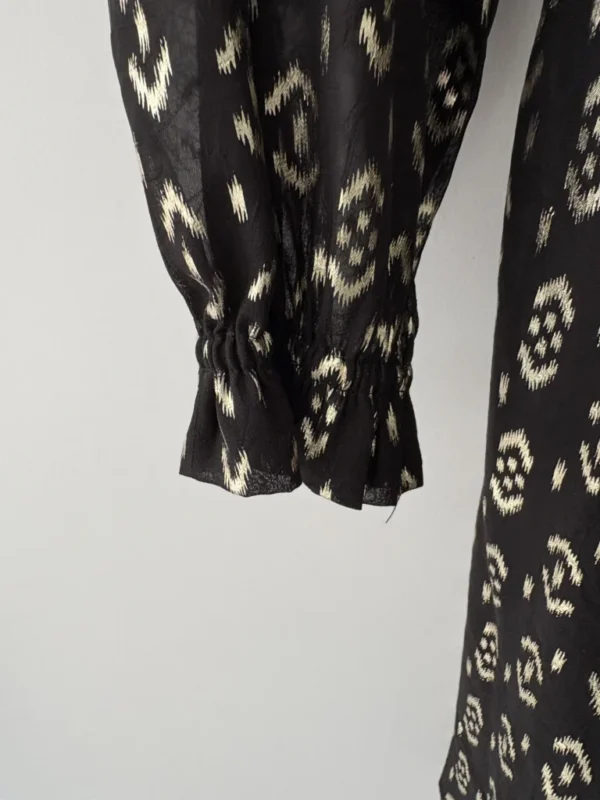 Image for ✨ Robe portefeuille à motifs dorés – Parfaite pour toutes les occasions ! ✨