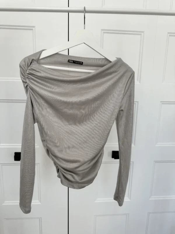 Featured image for Sparkling Draped Sweater