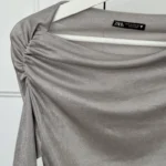 Thumbnail for Sparkling Draped Sweater