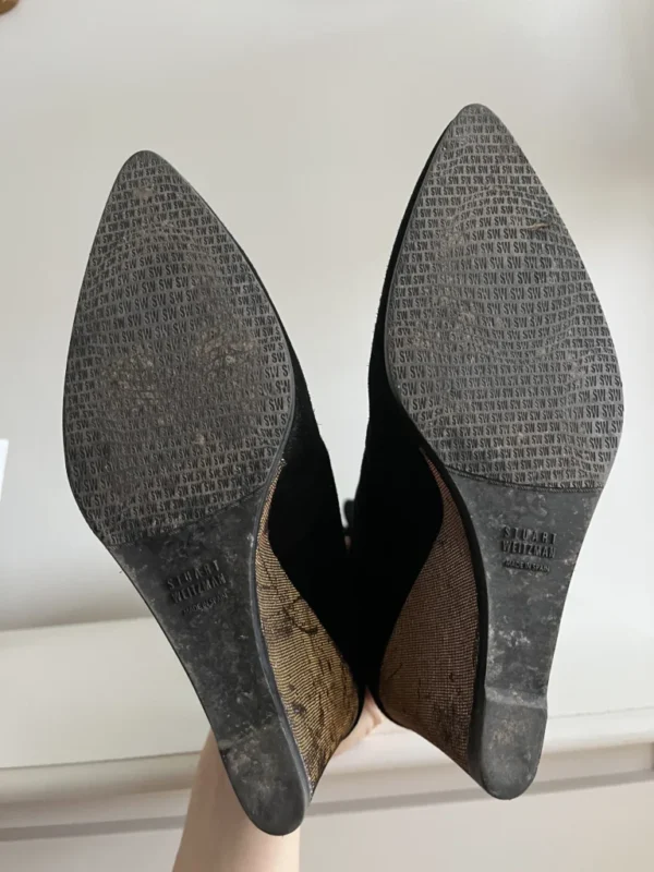 Image for Bottes Stuart Weitzman taille 10 noir en daim