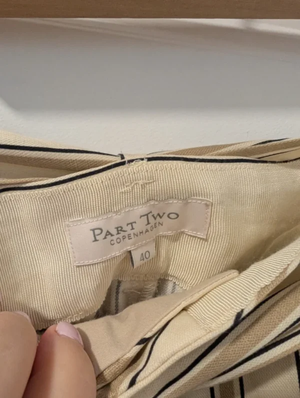 Image for Part Two/Pantalons Lignés Sz 40 EU
