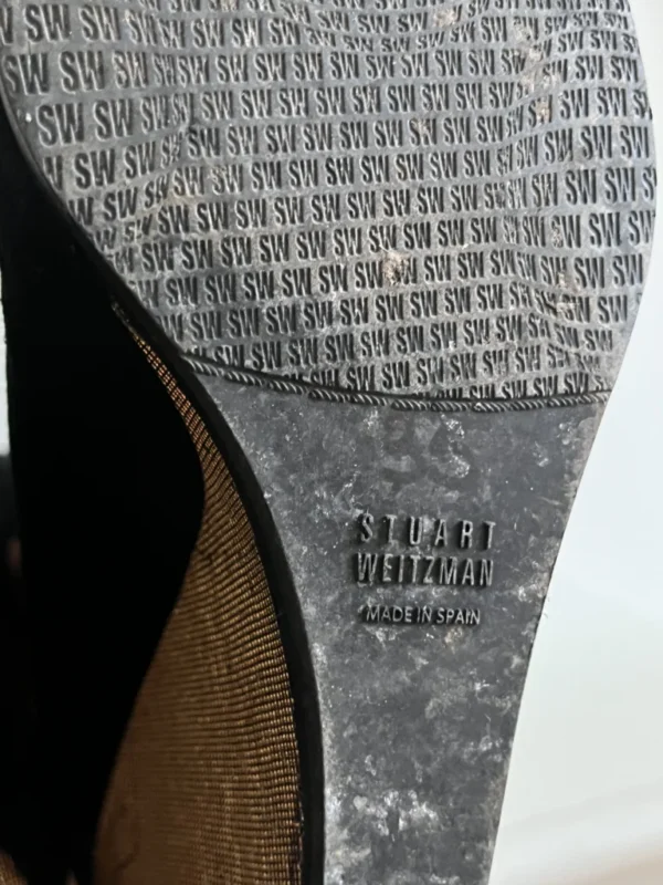 Image for Bottes Stuart Weitzman taille 10 noir en daim