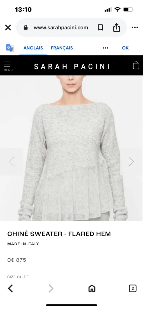 Image for Sarah Pacini jumper grey one size