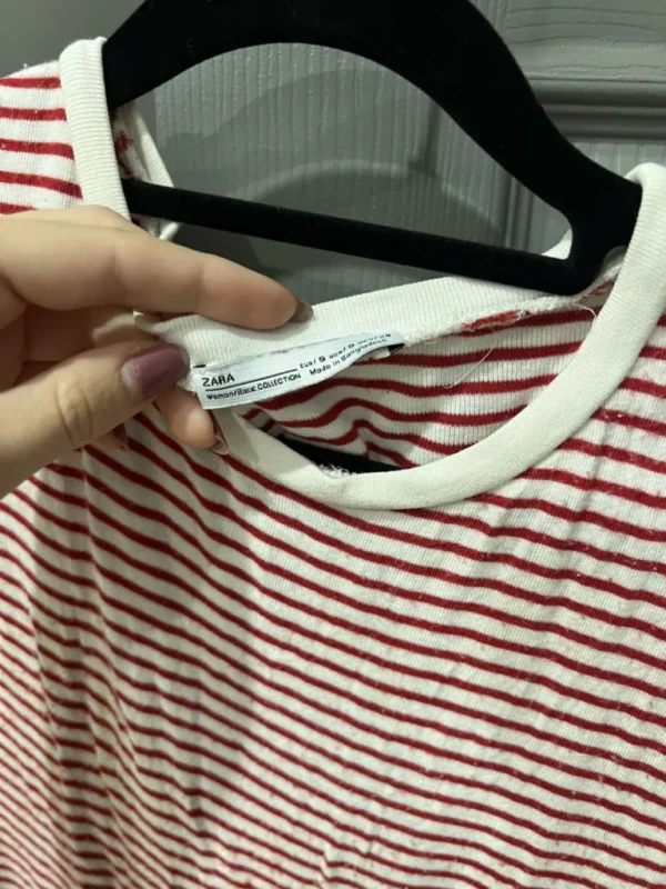 Image for T-shirt ligné Zara