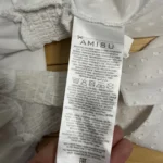 Thumbnail for Amisu white plumetis blouse size L