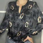 Thumbnail for Ted Baker navy blue blouse size M