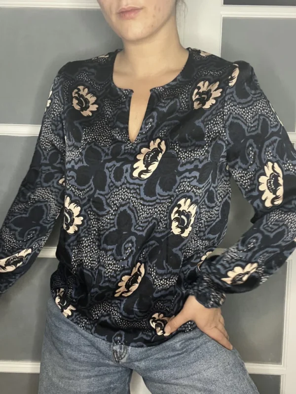 Image for Ted Baker navy blue blouse size M