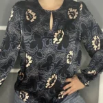 Thumbnail for Ted Baker navy blue blouse size M