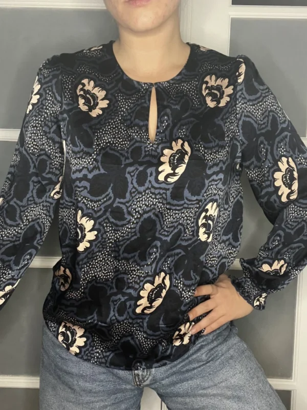 Image for Ted Baker navy blue blouse size M