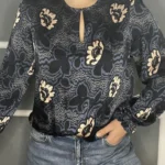 Thumbnail for Ted Baker navy blue blouse size M