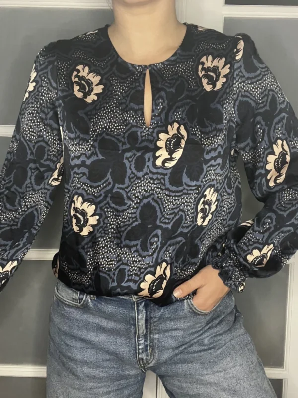 Image for Ted Baker navy blue blouse size M