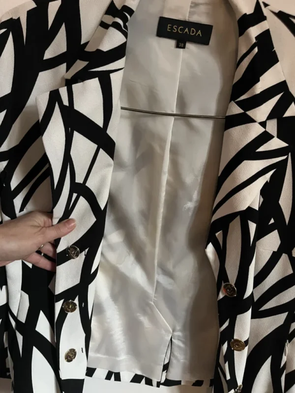 Image for Blazer Escada noir et blanc