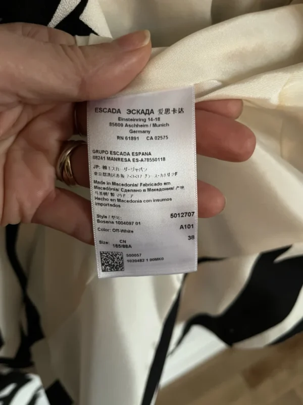 Image for Blazer Escada noir et blanc