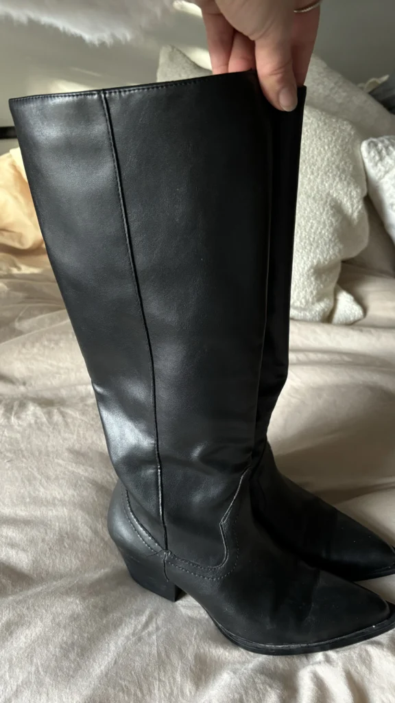 Image for Bottes hautes noires Zara
