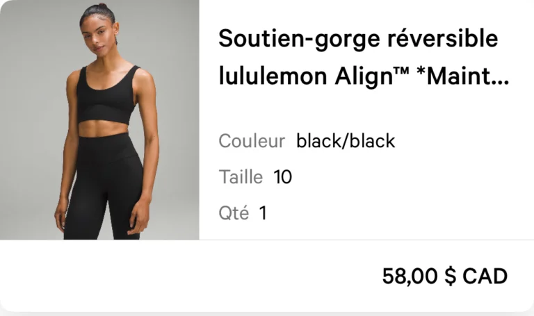 Image for Lululemon Align sports bra black