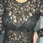 Thumbnail for Black lace blouse Michael Kors