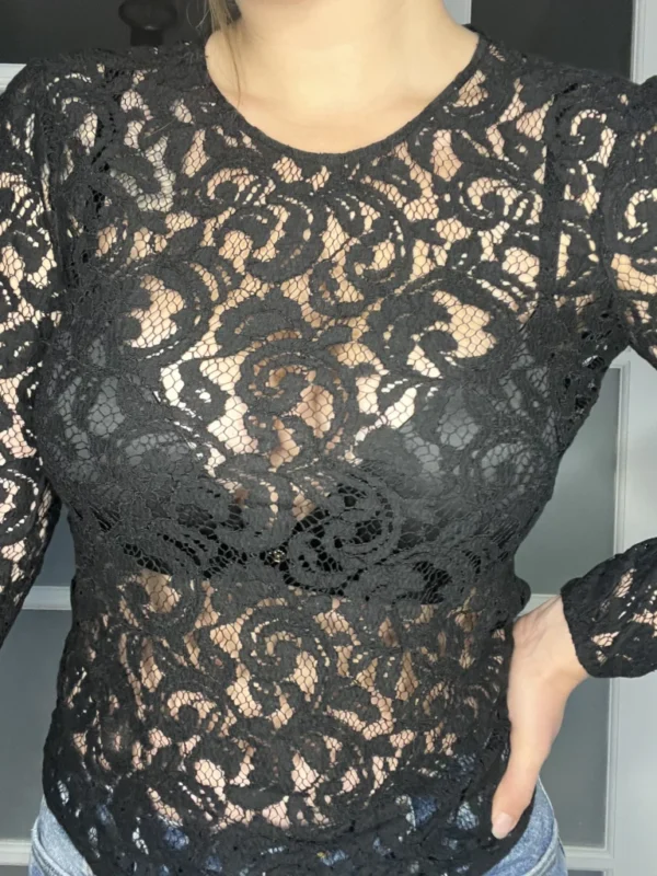 Image for Black lace blouse Michael Kors