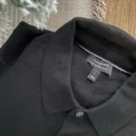 Thumbnail for NEW - Black merino wool polo shirt