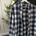 Featured thumbnail for Banana Republic luxury flannel check shirt