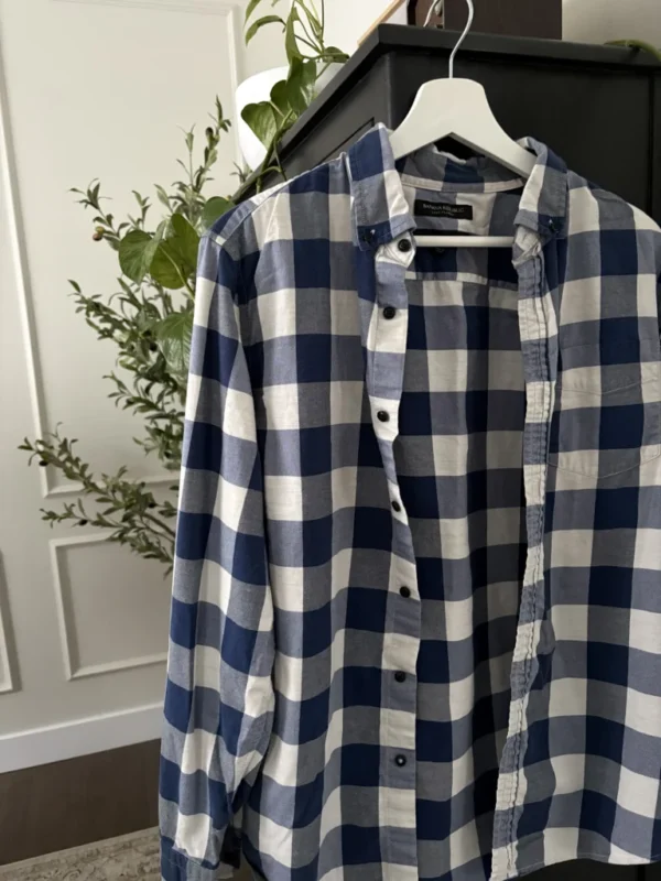 Featured image for Banana Republic luxury flannel check shirt