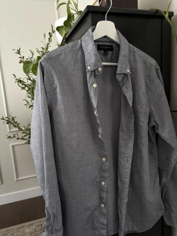 Featured image for Banana Republic blue shirt
