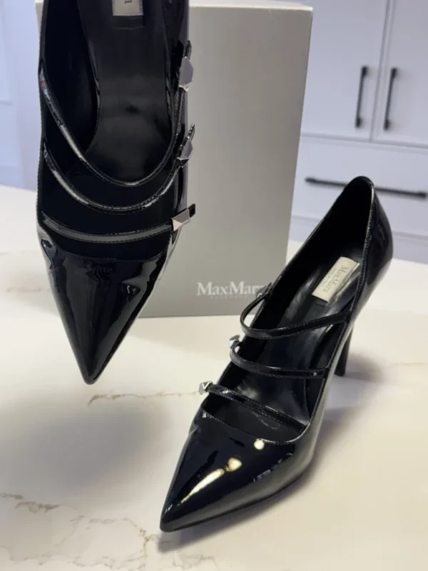 Image for Max Mara shiny leather heels