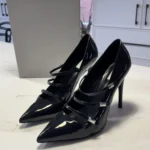 Thumbnail for Max Mara shiny leather heels