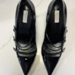 Thumbnail for Max Mara shiny leather heels