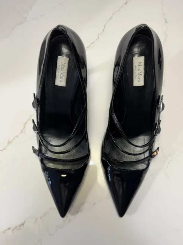 Image for Max Mara shiny leather heels